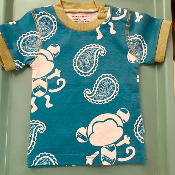 PAPER CLOUDZ Baby Shirt 0-3 months NEW NWOT - Picture 1 of 3